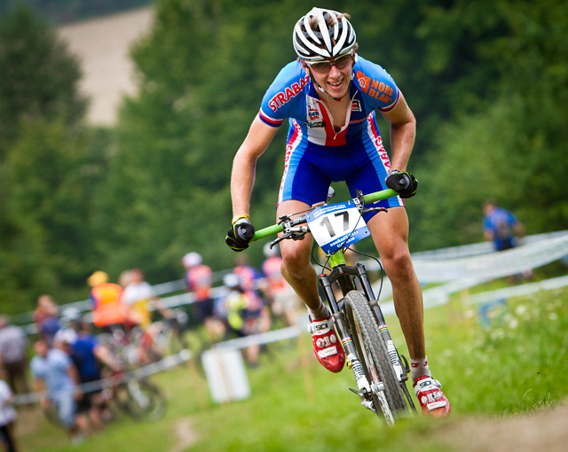 Biker Ondřej Cink - na trati mistrovství Evropy 2011