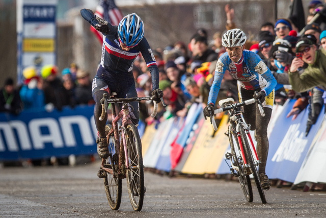 Mistrovství světa v cyklokrosu, Louisville 2013 - Kateřina Nash jako smutná princezna koloběžka...