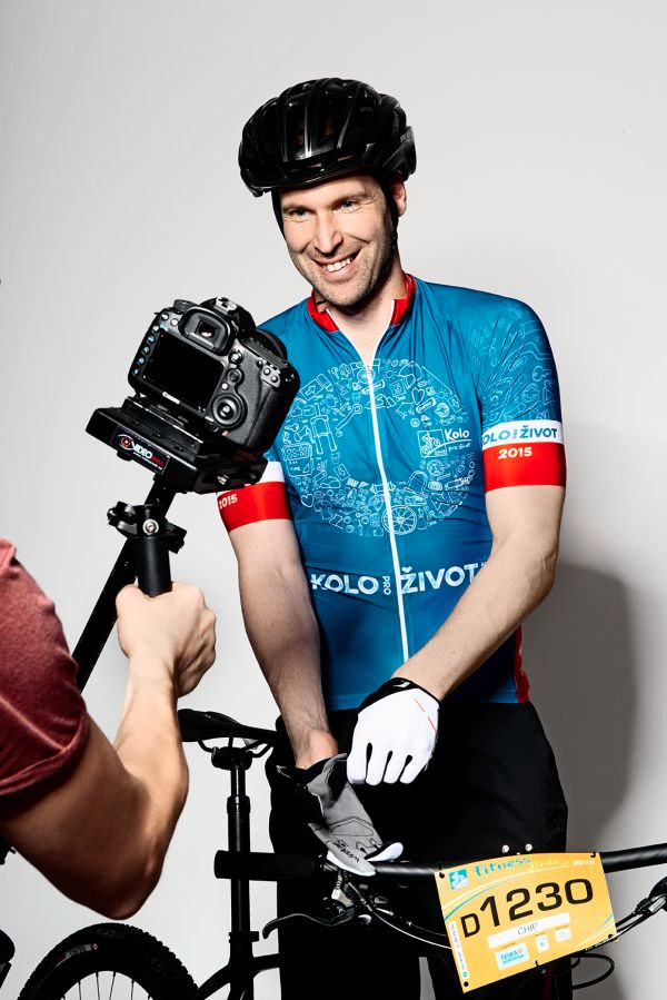 Petr Čech v cyklistickém dresu
