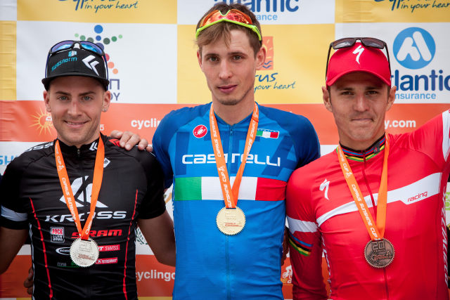 Mužští medailisté třetí etapy Afxentia Stage Race 2016