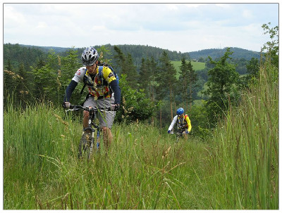 Bikeři v Křivoklátsku