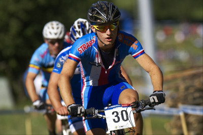 Tomáš Paprstka byl do půlky závodu na čele