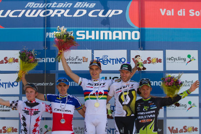 1. Schurter, 2. Absalon, 3. Vogel, 4. Fluckiger, 5. Naef