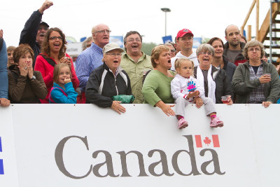 kanadští fanoušci závod žen hodně prožívali