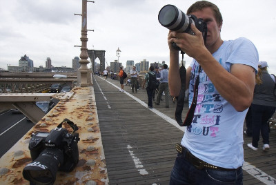 Míša Červený byl v New Yorku ve svém živlu....