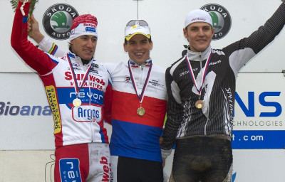 1. Štybar, 2. Zlámalík, 3. Kulhavý