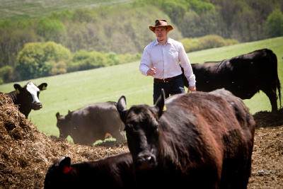 Václav Silovský u svého stáda