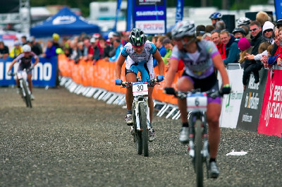 Tereza Huříková sprintuje do cíle