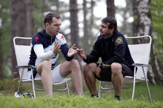 backstage natáčení s Birelem