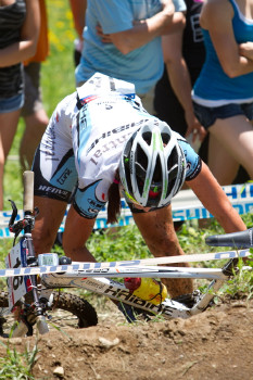 Tereza Huříková s technickými problémy