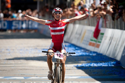 Annika Langvad vítězí