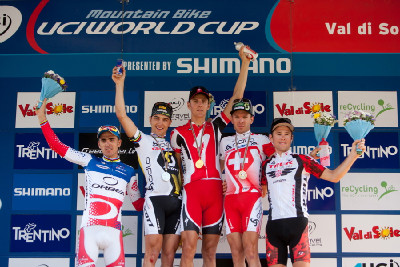 1.Kulhavý, 2.Schurter, 3.Vogel, 4.Absalon, 5.Fluckiger