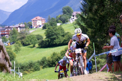 Nino Schurter, Florian Vogel a Jaroslav Kulhavý