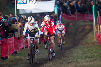 bikeři Florian Vogel a Jaroslav Kulhavý