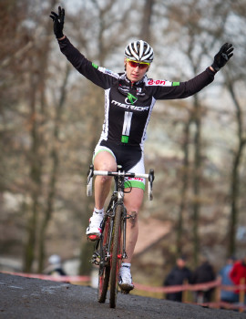 první cyklokrosové vítězství Pavlíny Šulcové