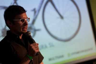 Týmová prezentace na Mallorce - Mr. Falke, hlavní konstruktér Meridy