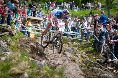 Julien Absalon v nejtěžším sjezdu