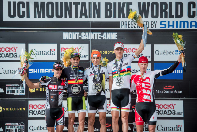 1. Schurter, 2. Hermida, 3. Kulhavý, 4. Coloma, 5. Plaxton