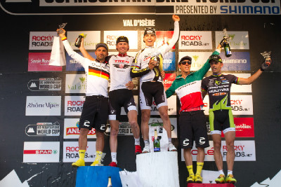 1.Schurter, 2.Fluckiger, 3.Fontana, 4.Fumic, 5.Hermida