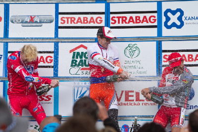 muži U23: 1.Paprstka, 2.Nesvadba, 3.Rauchfuss