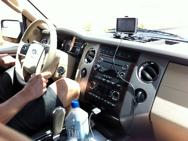 Moab 2012 in the car