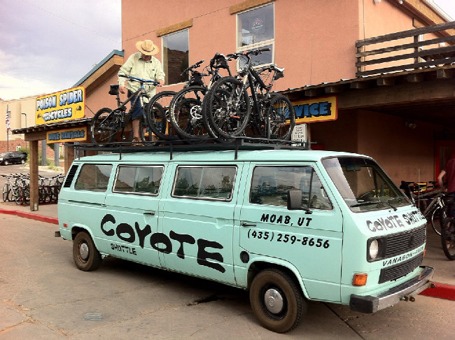 Moab 2012 naše taxi na trail