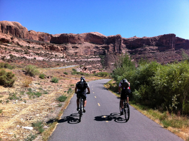 Moab 2012 závěrečný návrat po cyklostezce