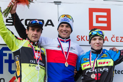 1. Štybar, 2. Bína, 3. Nipl