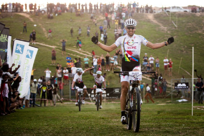 Christoph Sauser vítězí