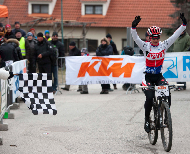 Tereza Huříková v cíli