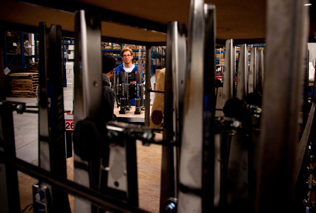 montáž centrovacích vidlicí