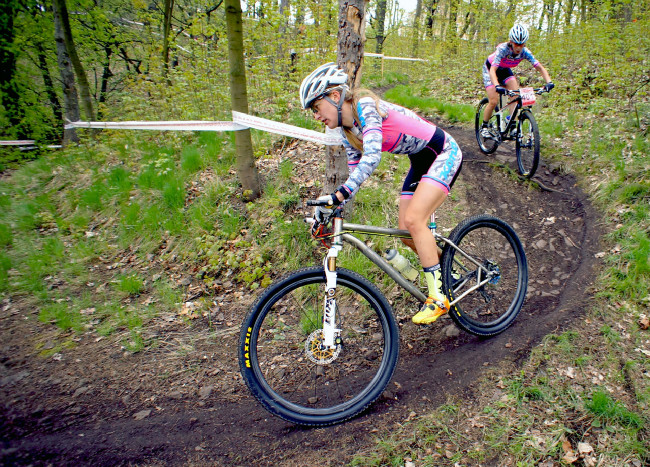 ČP XC #1 Teplice - Karla následovaná Jitkou