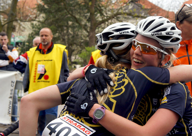 ČP XC #1 Teplice - radost v cíli Veselá+Valešová