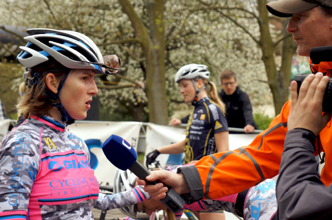 ČP XC #1 Teplice - Škarnitzlová hovoří do TV