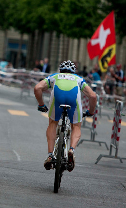 Miha Halzer na startu