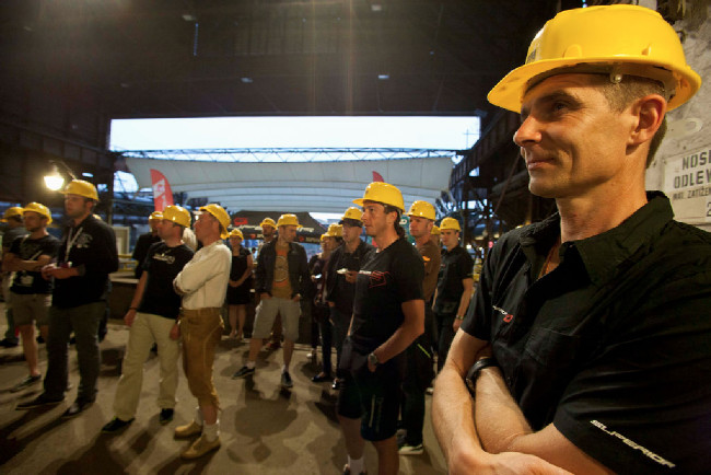 Petr Lavička a Bart Brentjens ve Vítkovických železárnách