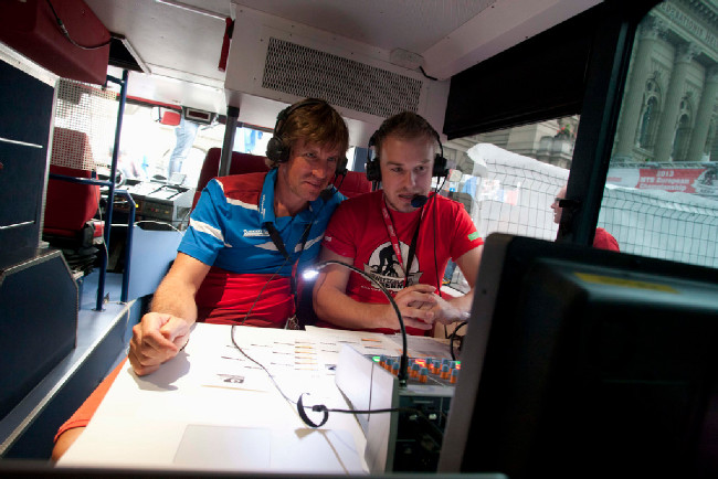 Thomas Frischknecht v roli TV komentátora