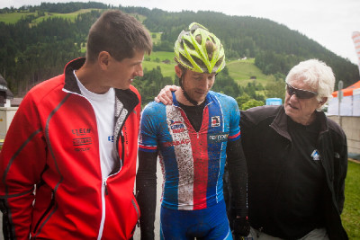 Kristián s tatínkem a Viktorem Zapletalem