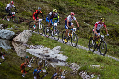 Kristián Hynek ve vedoucí skupině po prvním stoupání