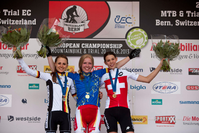 stupně vítězů juniorek