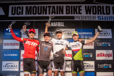 SP celkově: 1.Schurter, 2.McConnel, 3.Absalon, 4.Kulhavý, 5.Cink