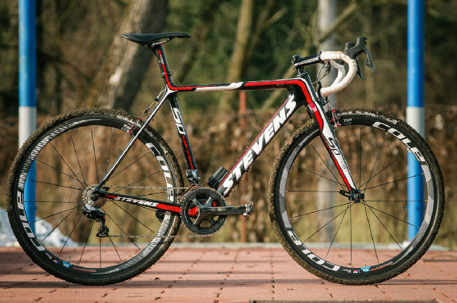 Závodní stroj mistra ČR v cyklokrosu Martina Bíny: Stevens Super Prestige