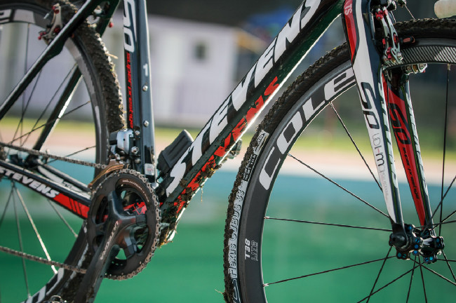 Závodní stroj mistra ČR v cyklokrosu Martina Bíny: Stevens Super Prestige