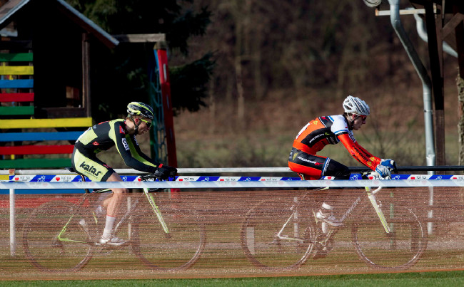 MČR v cyklokrosu, Loštice 2014: Tomáš Paprstka a Michael Boroš