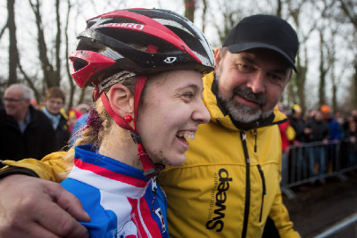 Martina Mikulášková s trenérem Milanem Chrobákem