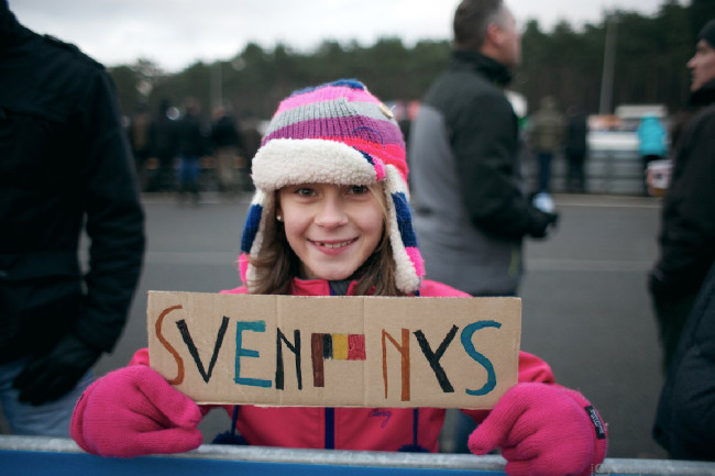 Komu fandit má tato mladá vyznavačka cyklokrosu jasno....