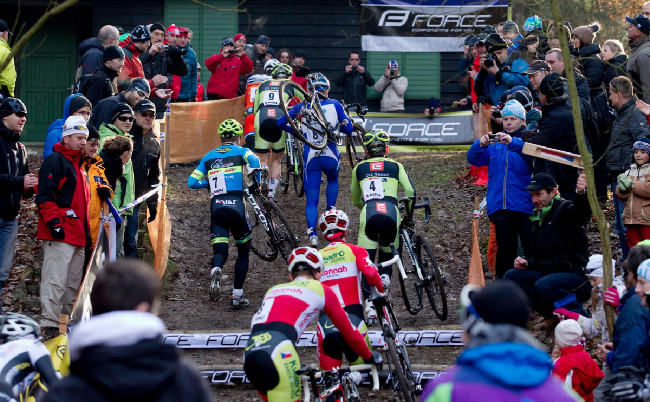 MČR v cyklokrosu, Loštice 2014: jedna z nejzajímavějších pasáží Loštic