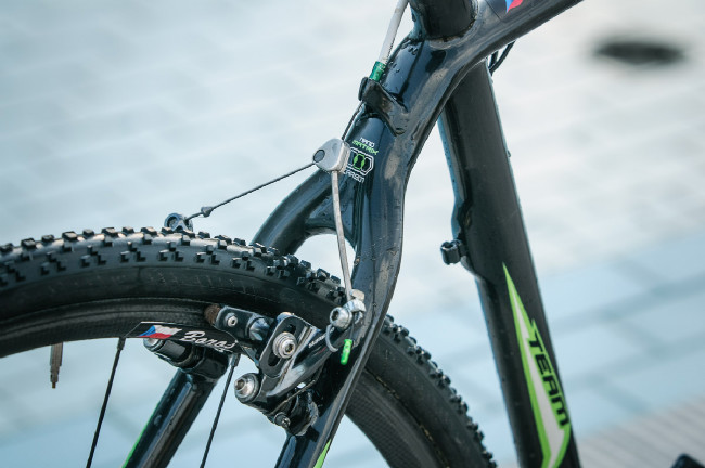 Závodní stroj českého cyklokrosového vicemistra Michaela Boroše - Merida CF Team