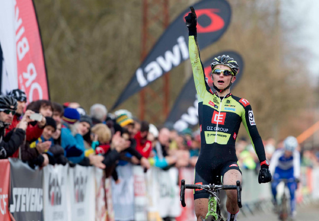 MČR v cyklokrosu, Loštice 2014: v cíli oslavoval i Michael Boroš, vicemistr ČR