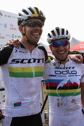 Cape Epic 2014 - Philip Buys a Nino Schurter